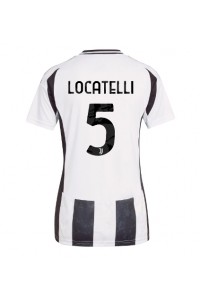 Juventus Manuel Locatelli #5 Jalkapallovaatteet Naisten Kotipaita 2024-25 Lyhythihainen